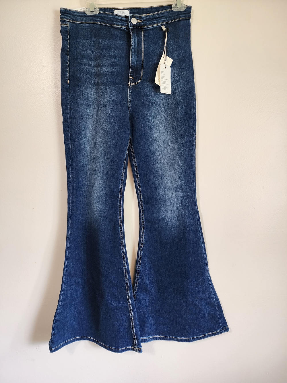 Forever 21 Dark Blue Flare Jeans